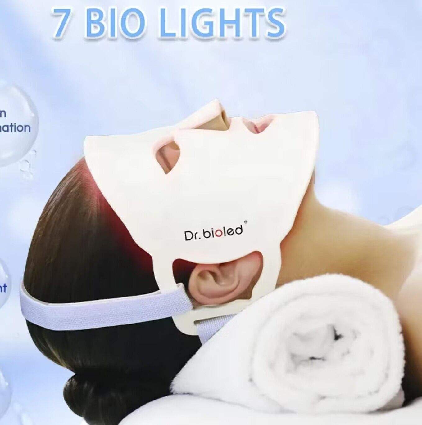 UMF0074 Ubeautnow Flexible Silicone LED Face Mask for Light Therapy