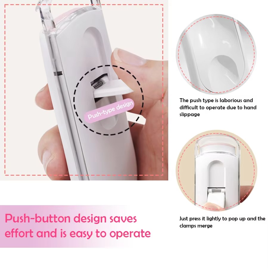 Ubeautnow Mini Rechargeable Heated Eyelash Curler – Portable Electric Lash Lifting Tool with Quick Heat Technology