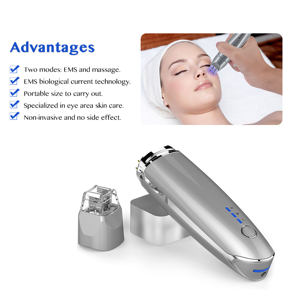 Ubeautnow UMF0028 Electric EMS Eye Massager – Vibration Eye Wrinkle Reduction Device for Home Beauty Care
