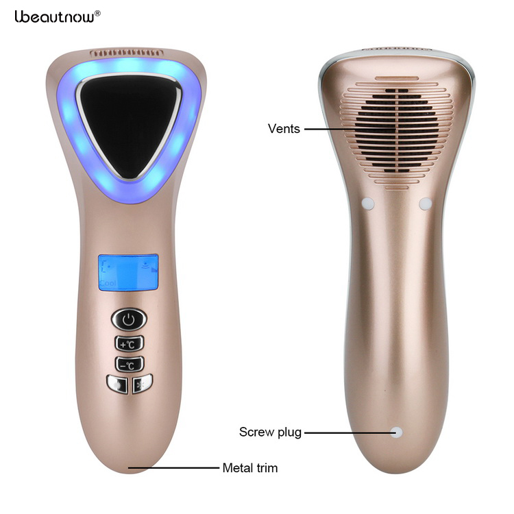 UMF0049 Ultrasonic Hot & Cold Facial Device with LED Therapy | OEM Manufacturer – Ubeautnow