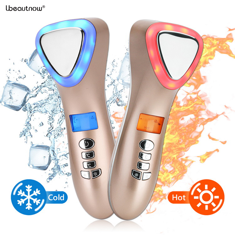 UMF0049 Ultrasonic Hot & Cold Facial Device with LED Therapy | OEM Manufacturer – Ubeautnow