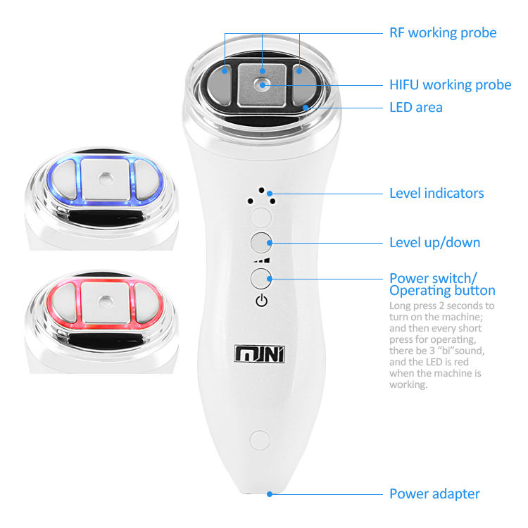 Ubeautnow UMF0045 Mini HIFU Anti-Aging Device – Wrinkle Reduction & Collagen Stimulation