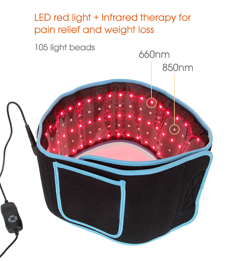 Ubeautnow 2-in-1 Red Light & Infrared Therapy Belt for Fat Burning and Body Slimming