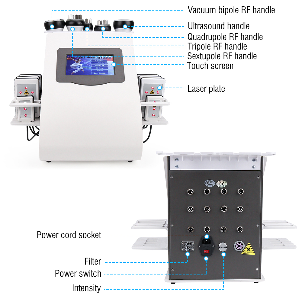 Ubeautnow Professional RF Cavitation Body Sculpting Machine – 6 in 1 Fat Reduction & Skin Tightening System