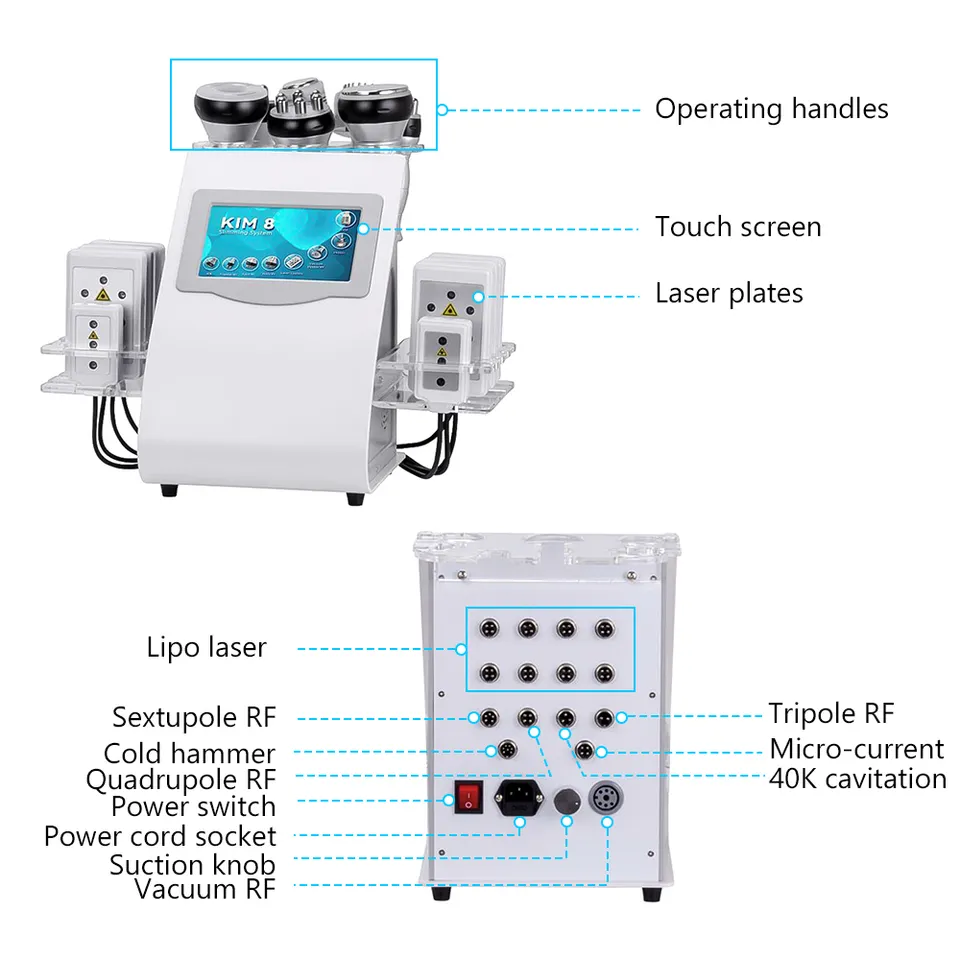 Ubeautnow Portable 9 in 1 Cavitation RF Lipo Laser Machine – Professional Body Sculpting & Slimming Equipment