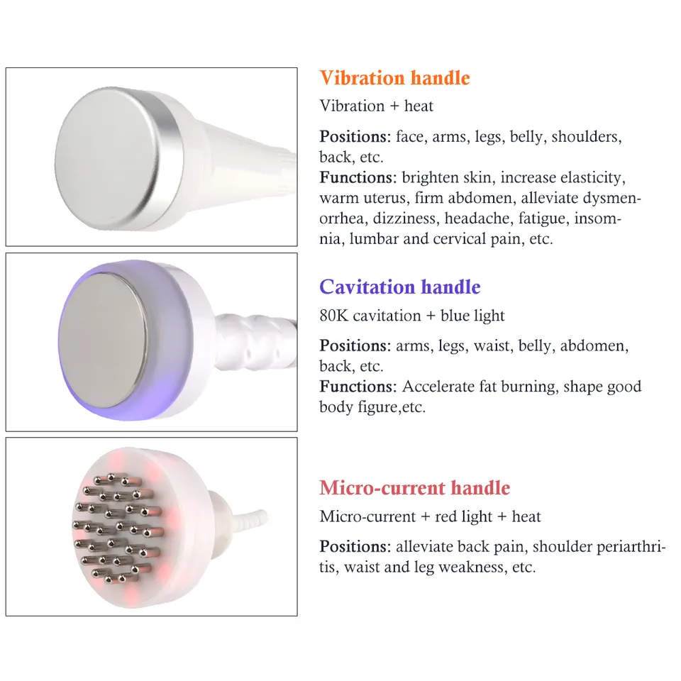 Ubeautnow 6 in 1 Professional 80K Cavitation Machine – RF Vacuum Fat Reduction & Body Sculpting System
