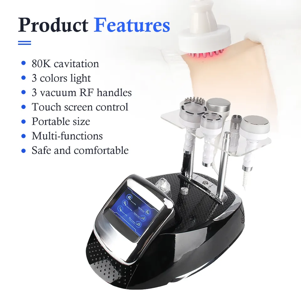 Ubeautnow 6 in 1 Professional 80K Cavitation Machine – RF Vacuum Fat Reduction & Body Sculpting System