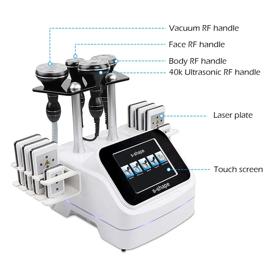 Ubeautnow Lipolaser Cavitation Slimming Machine – 6 in 1 RF Vacuum Body Sculpting Equipment