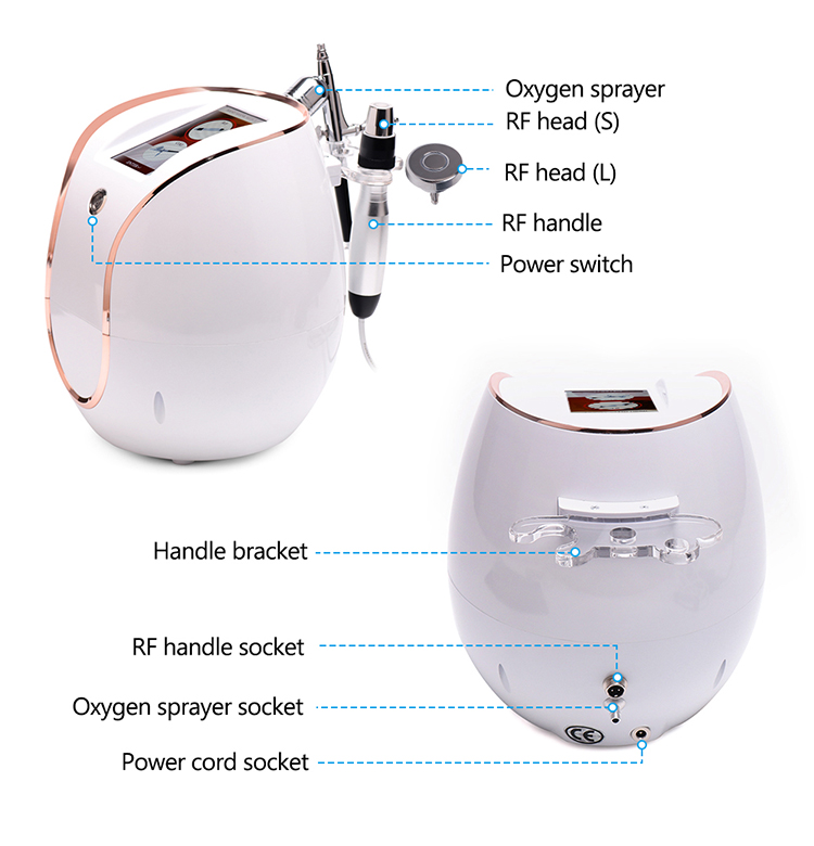 Ubeautnow 2 in 1 RF Oxygen Spray Beauty Machine – Facial Hydration & Skin Tightening Device