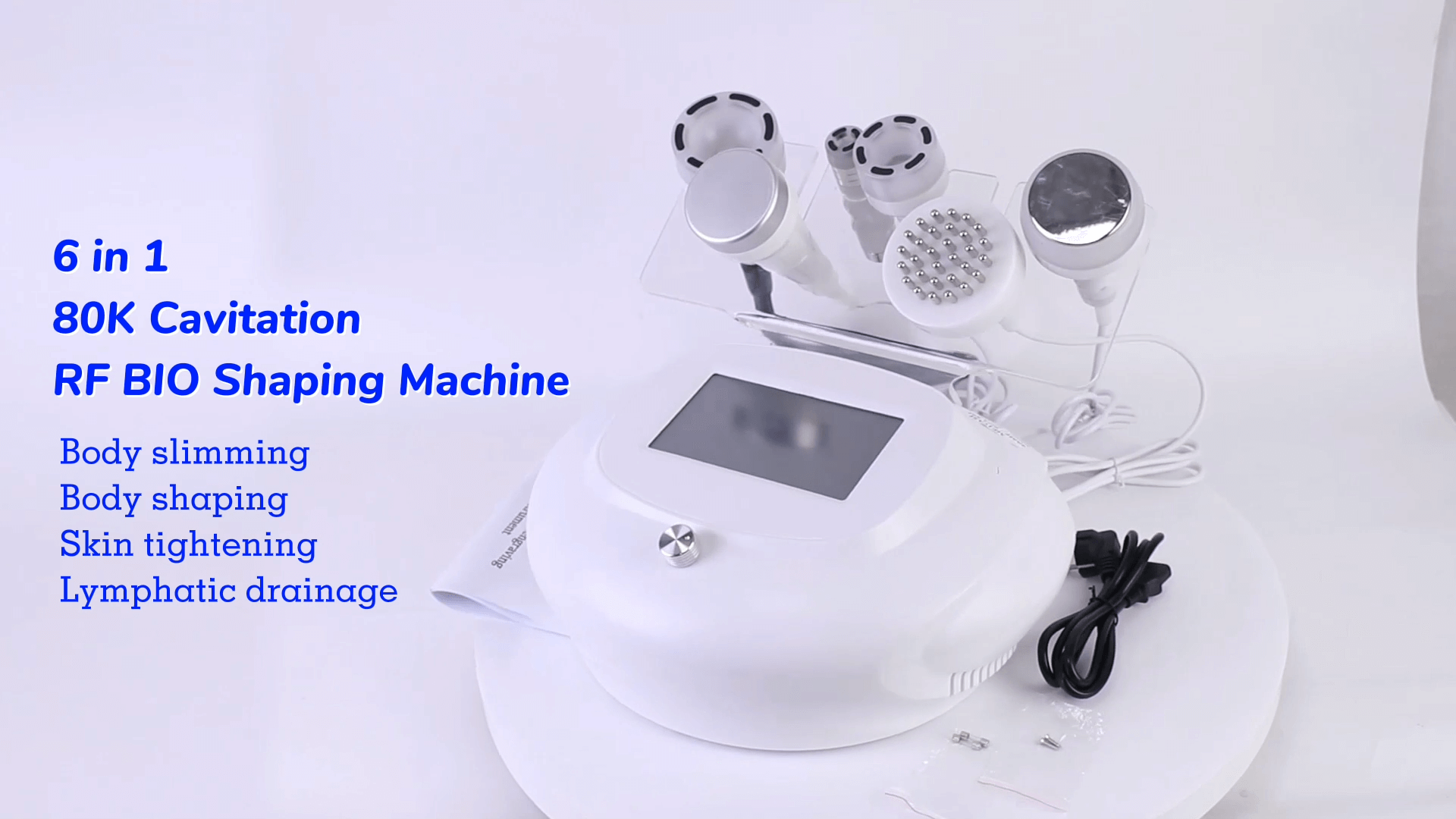 80K Ultrasonic Cavitation Machine for Body Slimming – RF Vacuum Lipocavitation System