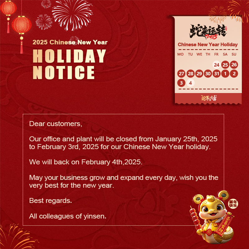 Notice of Spring Festival Holiday in 2025