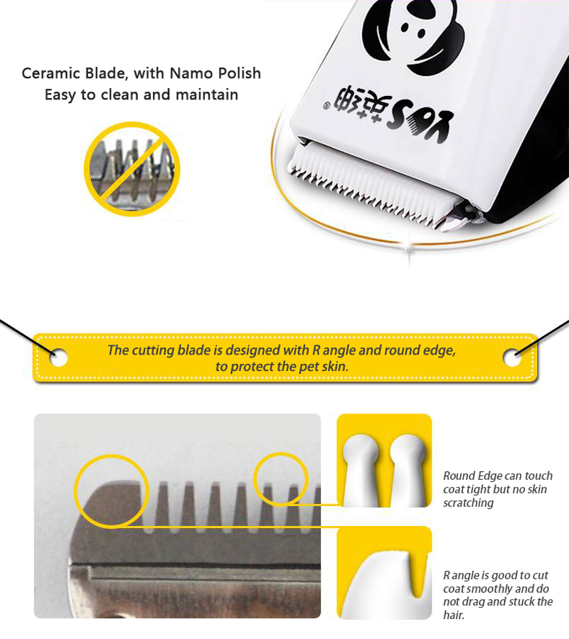 Pet Clipper Mini Medical Blade 0.7mm Detachable Ceramic Blades