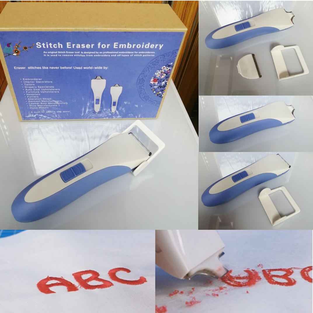 Stitch Eraser & Embroidery Removal Tool 2 Speed Cordless Embroidery Eraser