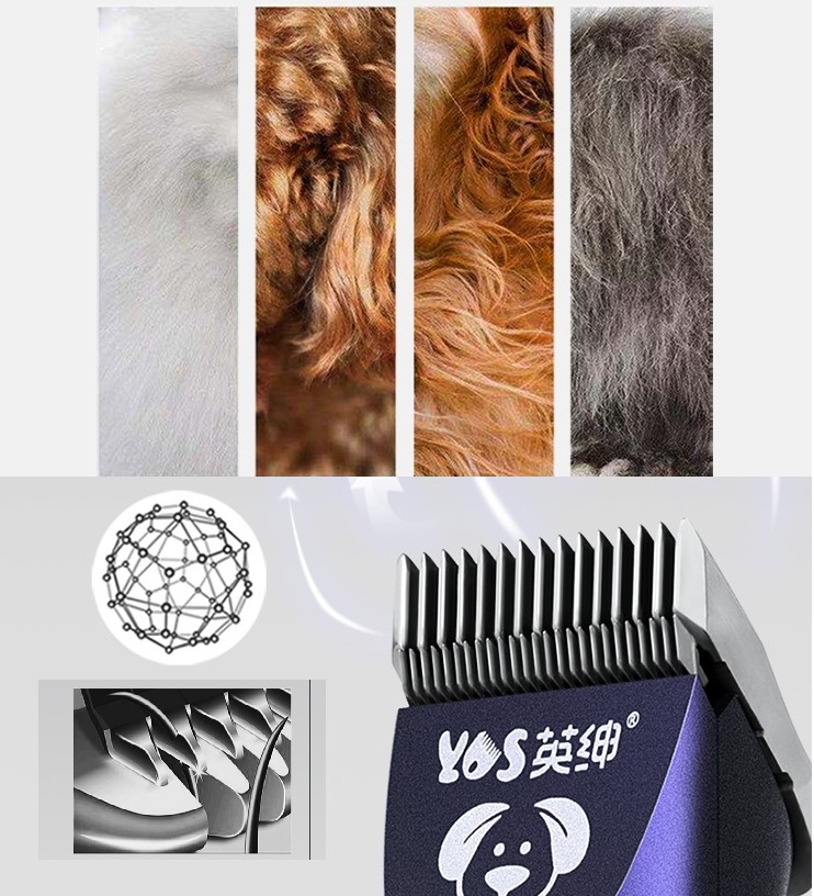 Pet Clipper #4F/9.6mm Detachable Titanium Steel Ceramic D type Blades
