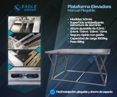 Plataforma Elevadora Manual Plegale
