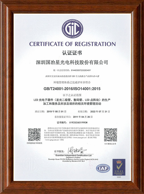ISO-14001体系认证