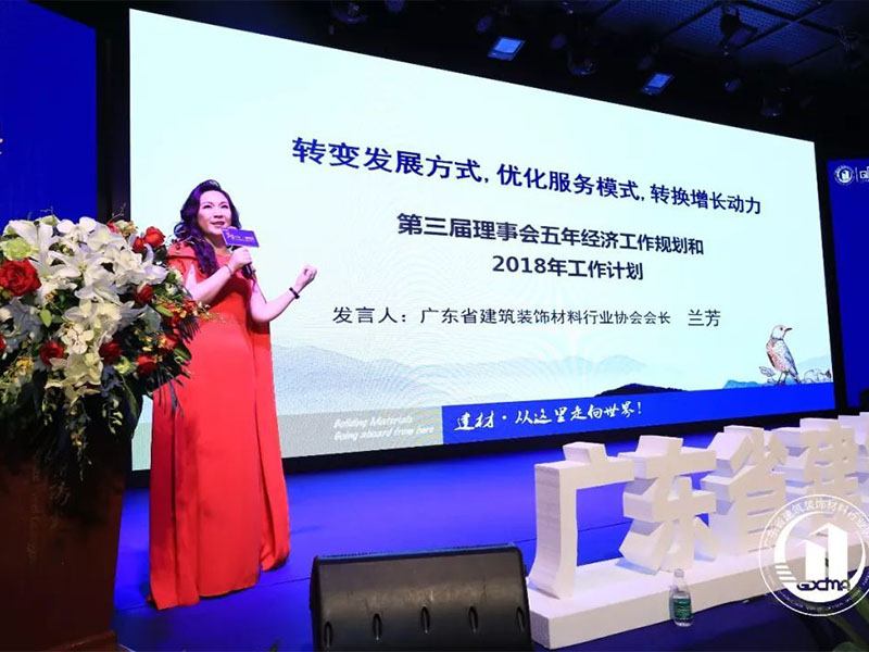 芳华十年·一路锦绣--广东省建筑装饰材料行业协会2018经济年会举行