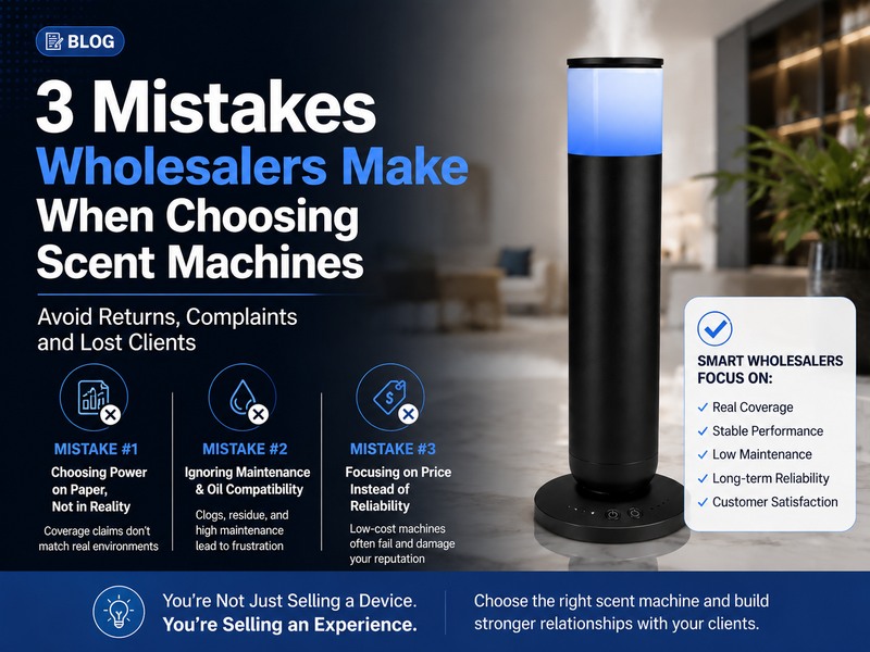 3 Mistakes Wholesalers Make When Choosing Scent Machines