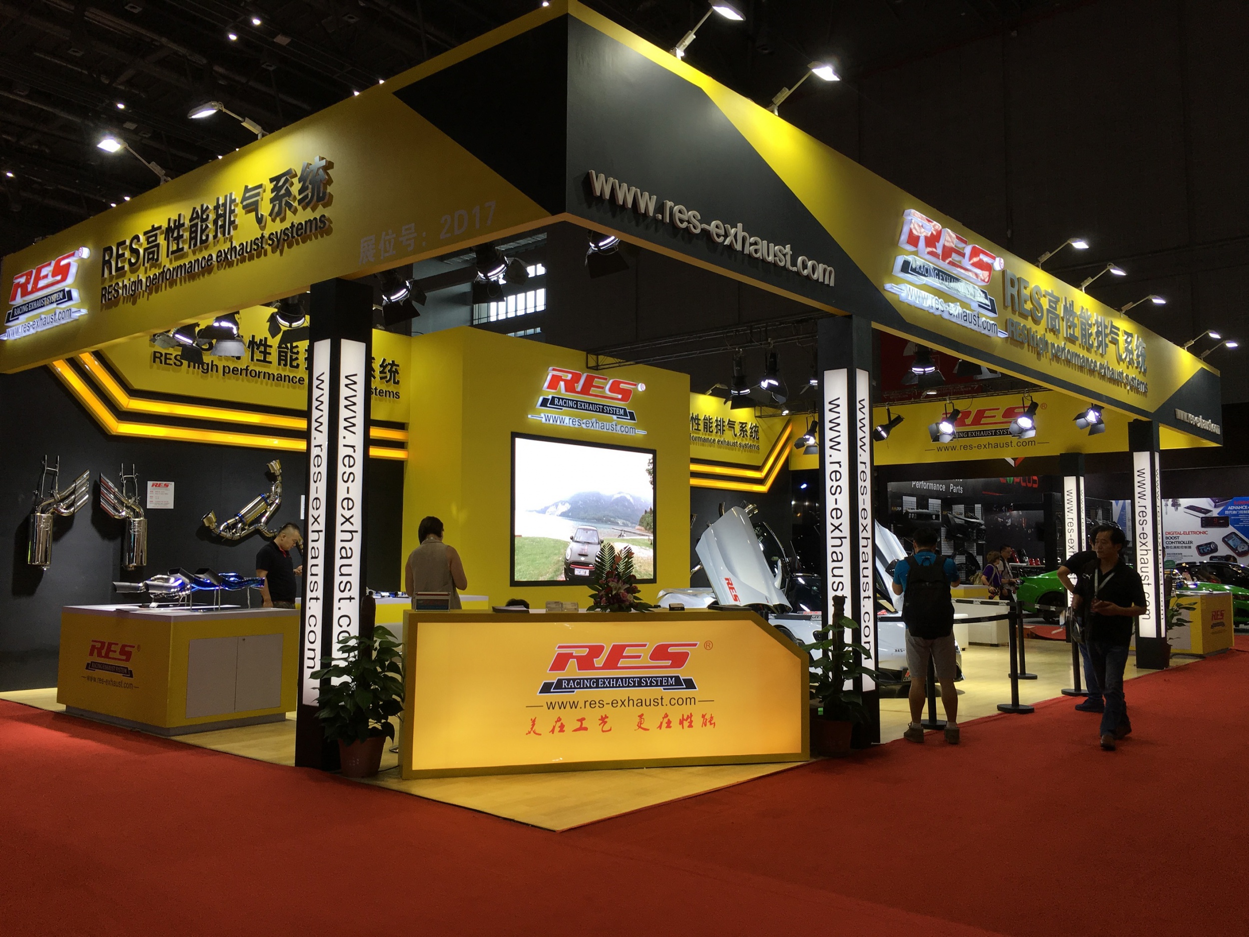 RES Racing高性能排气参加第八届上海CAS 改装车展 ！