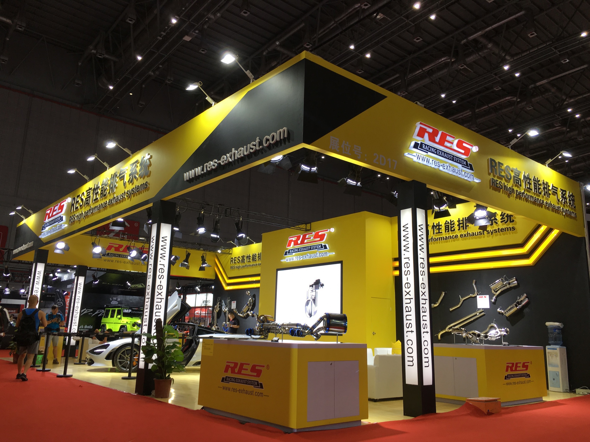 RES Racing高性能排气参加 2016 上海·CAS汽车改装展会！
