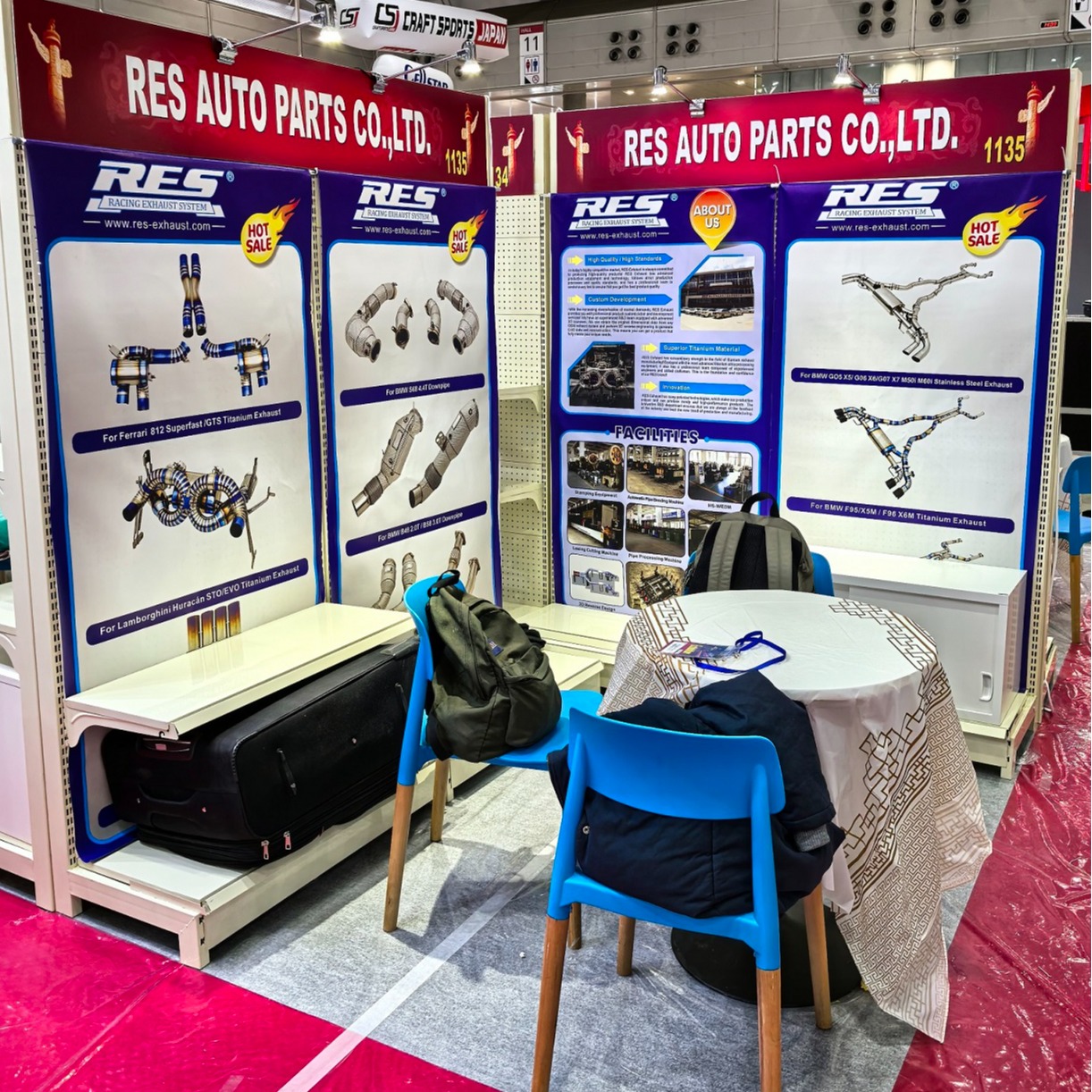 RES Racing 高性能排气参加2025 日本汽配展
