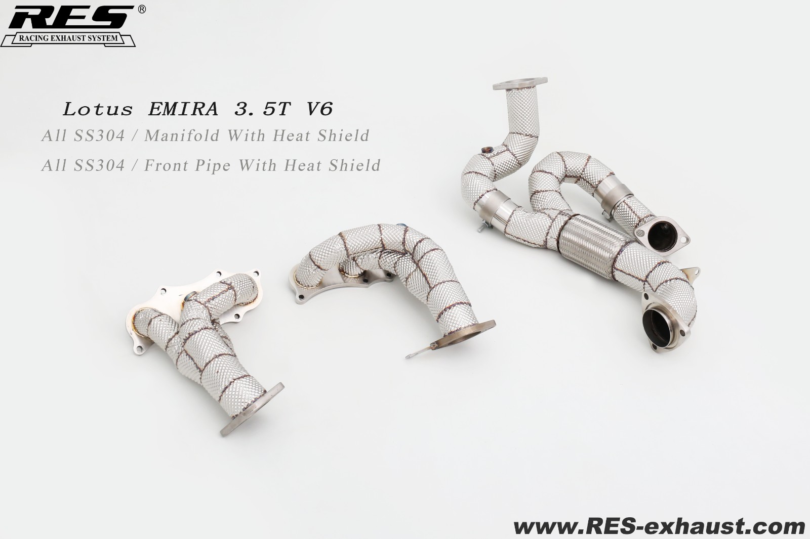 23款 路特斯 EMIRA 3.5T V6 头焦+Y管直通
