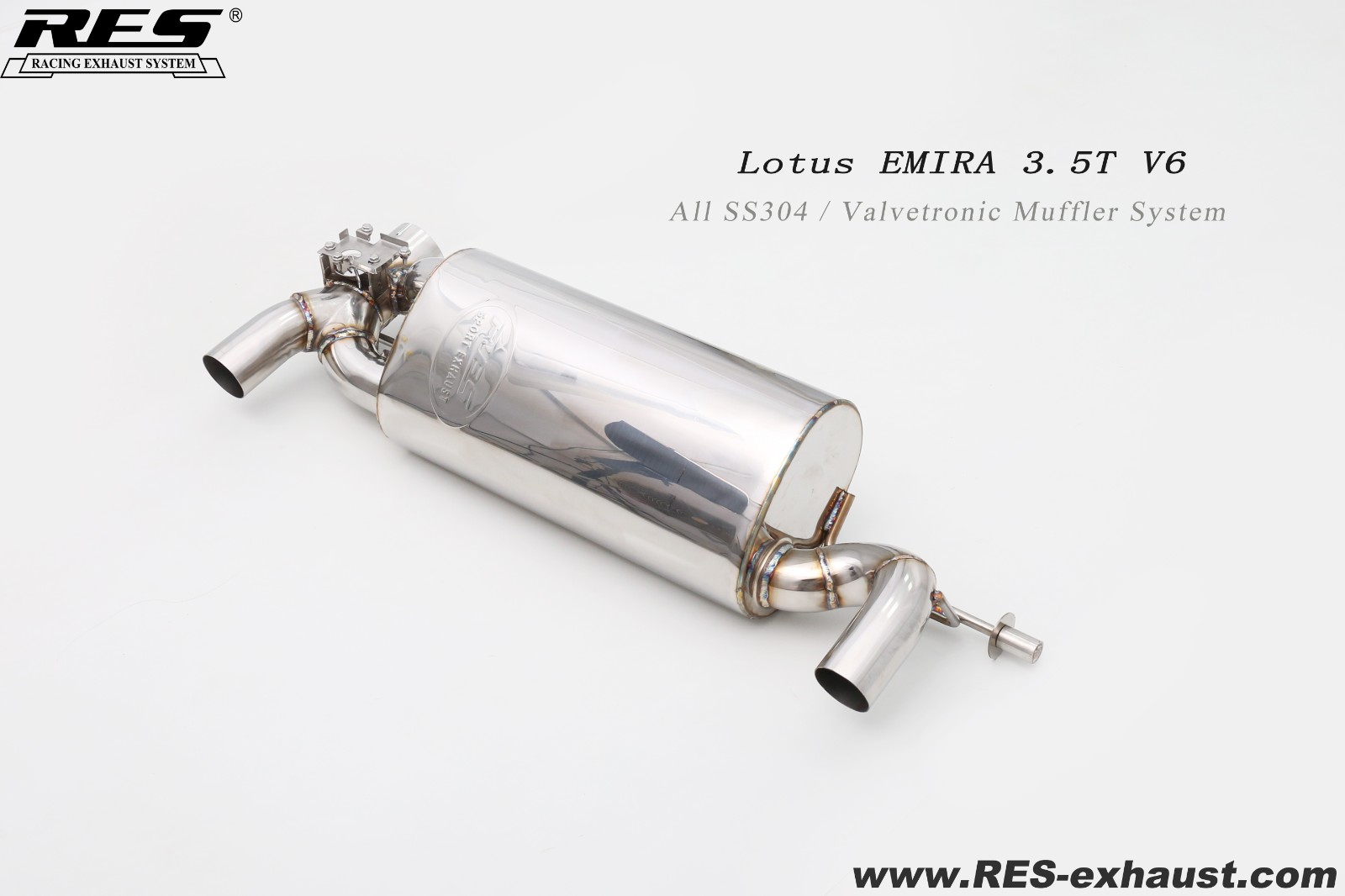 路特斯Emira 3.5T 尾段带阀门（原厂控制）