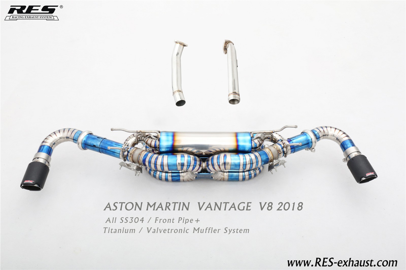 阿斯顿·马丁 Vantage S V8 前段 尾段钛合金