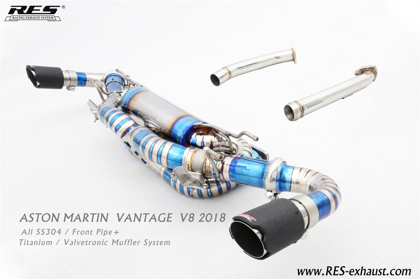 阿斯顿·马丁 Vantage S V8 前段 尾段钛合金