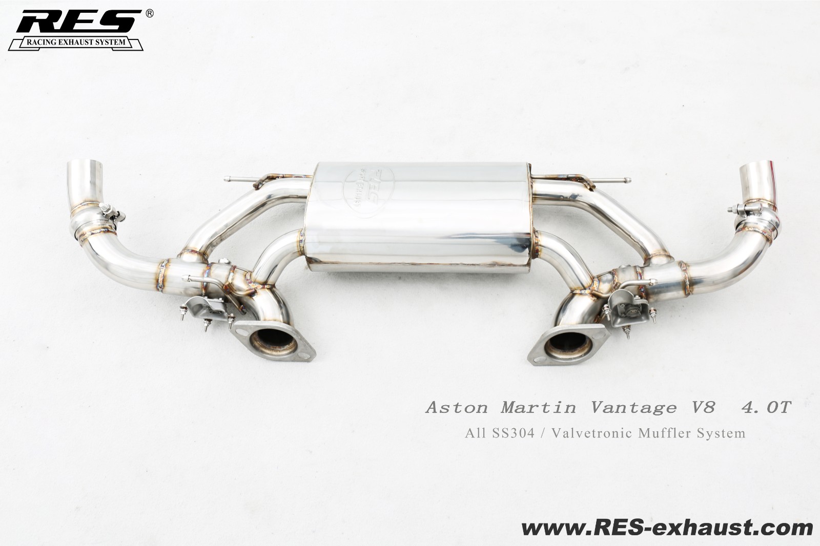 阿斯顿马丁Vantage V8 4.0T不锈钢尾段阀门