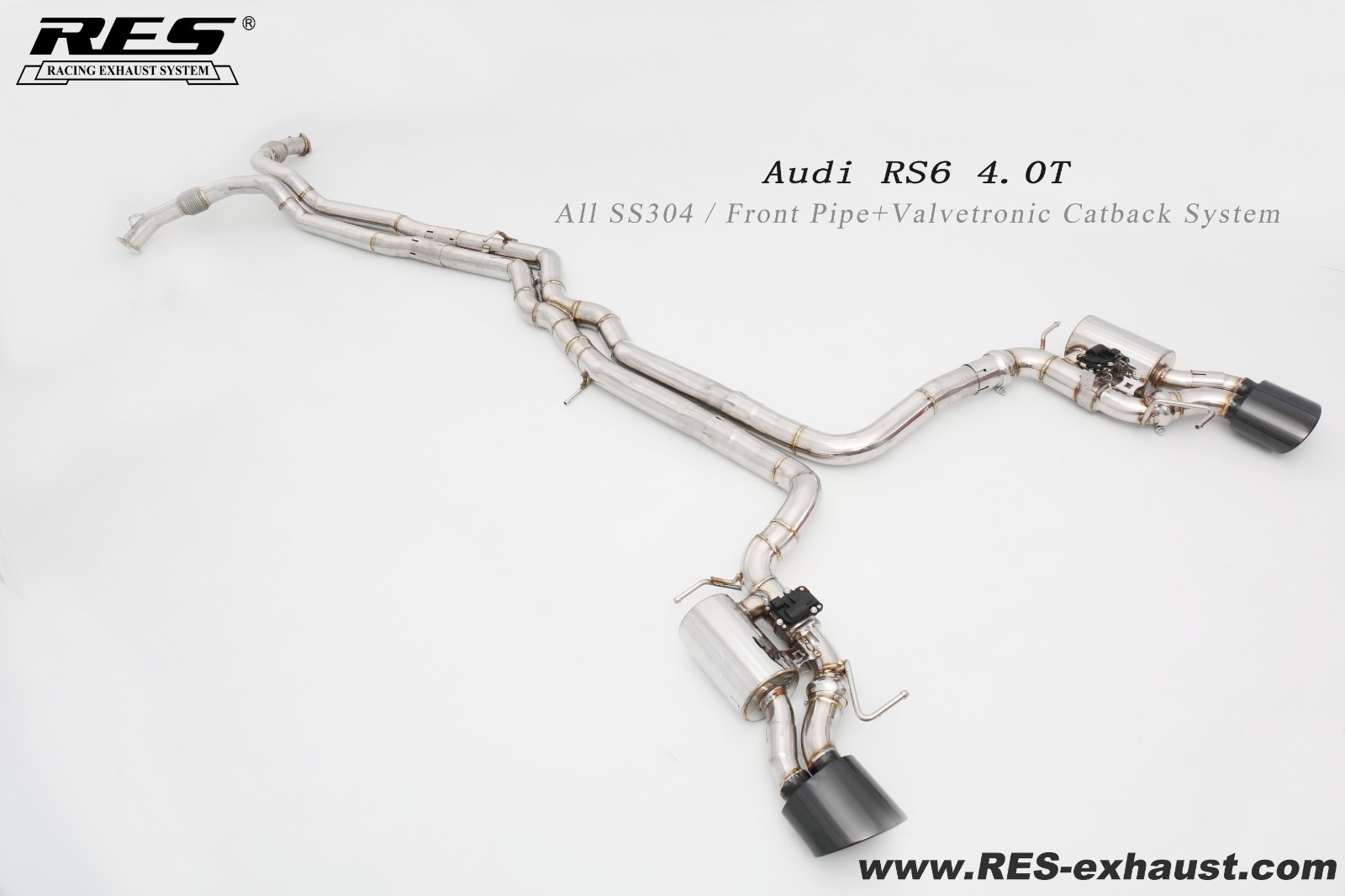 奥迪 RS6 4.0T 前段+中尾段阀门