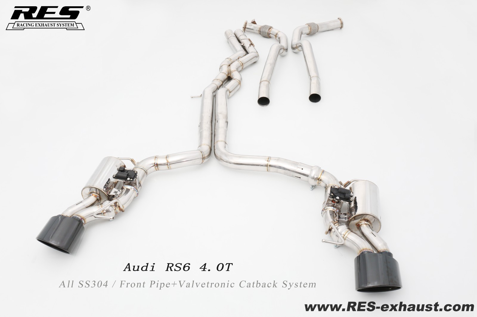 奥迪 RS6 4.0T 前段+中尾段阀门