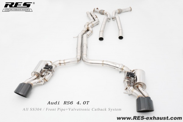 奥迪 RS6 4.0T 前段+中尾段阀门