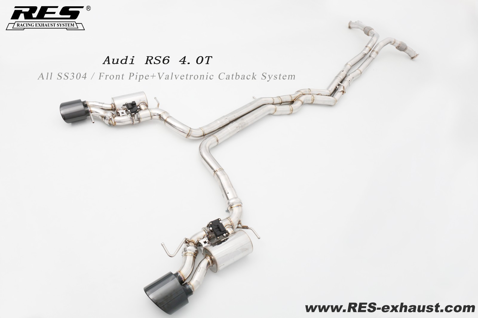 奥迪 RS6 4.0T 前段+中尾段阀门