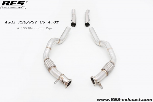 奥迪RS6 RS7 C8 4.0T 前段直通