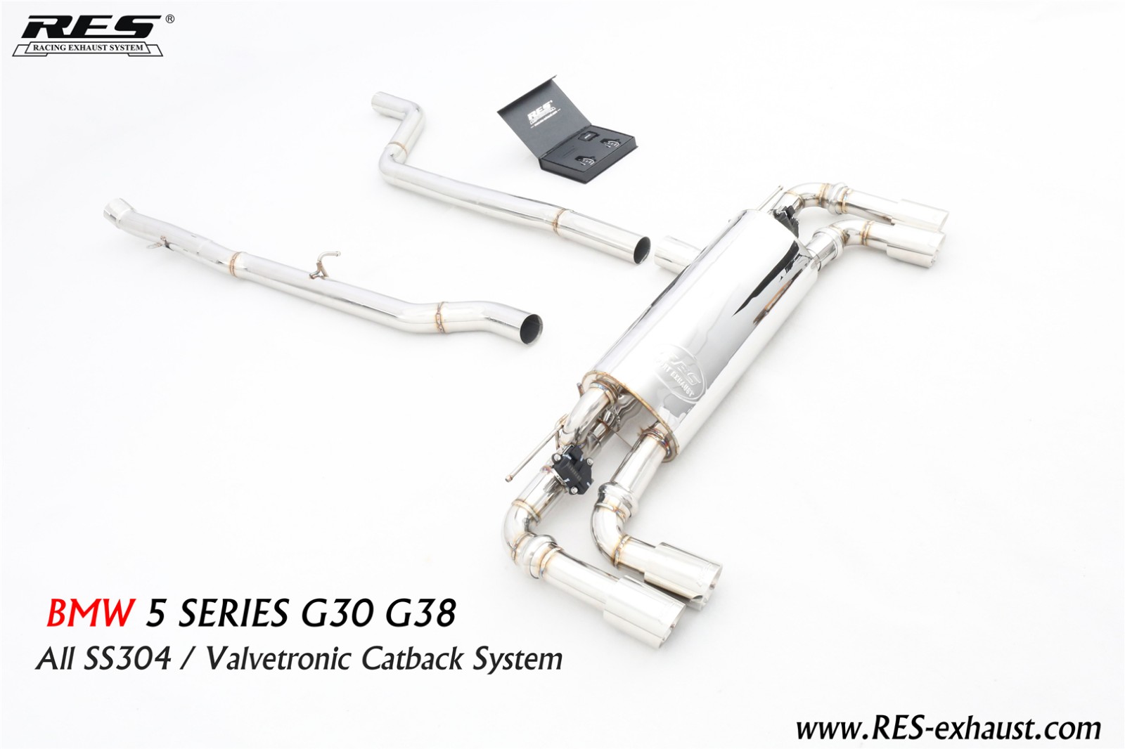 宝马5系G30 G38中尾四出电子阀门