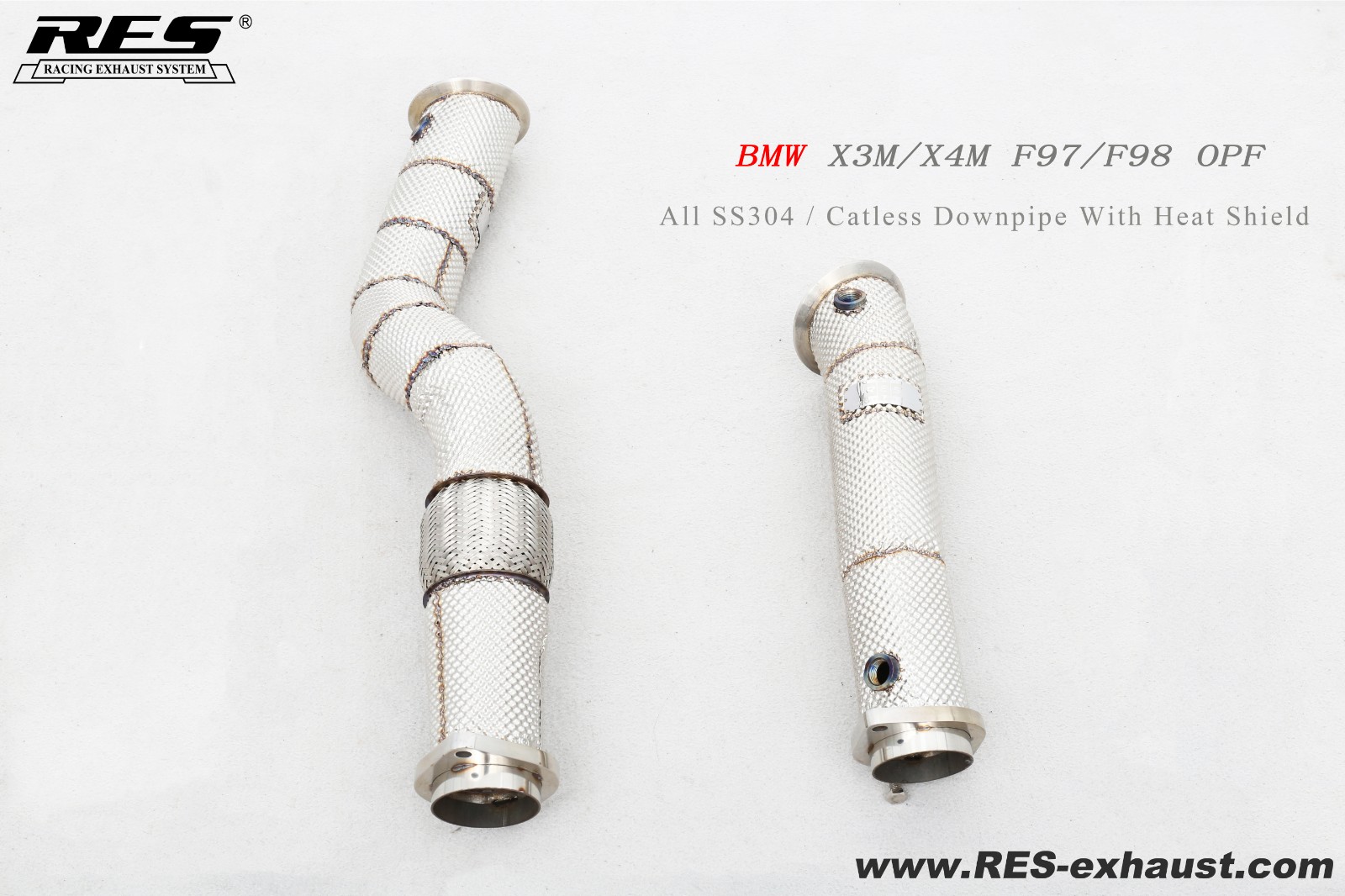 宝马 X3M/X4M F97/F98 OPF 直通头段带隔热
