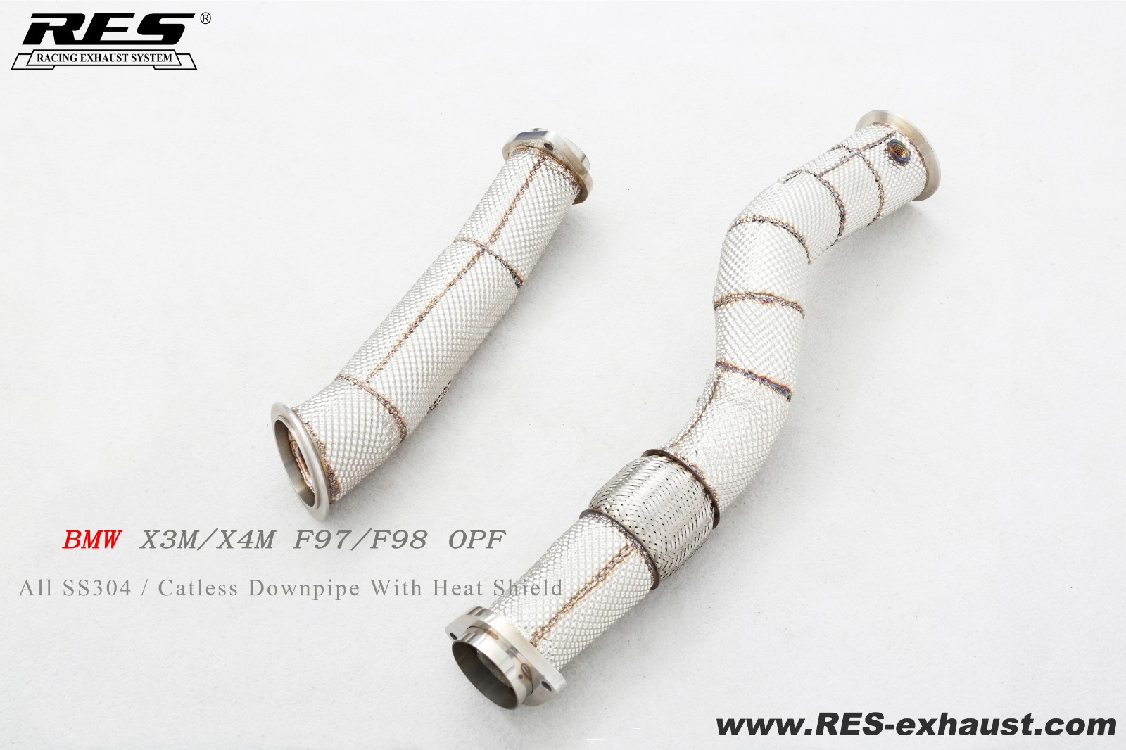 宝马 X3M/X4M F97/F98 OPF 直通头段带隔热