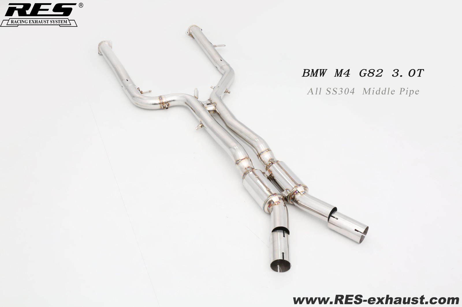 宝马M4 G82 3.0T 不锈钢中段GPF段