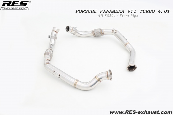 保时捷971 TURBO 4.0T 隔热直通头段+直通前段