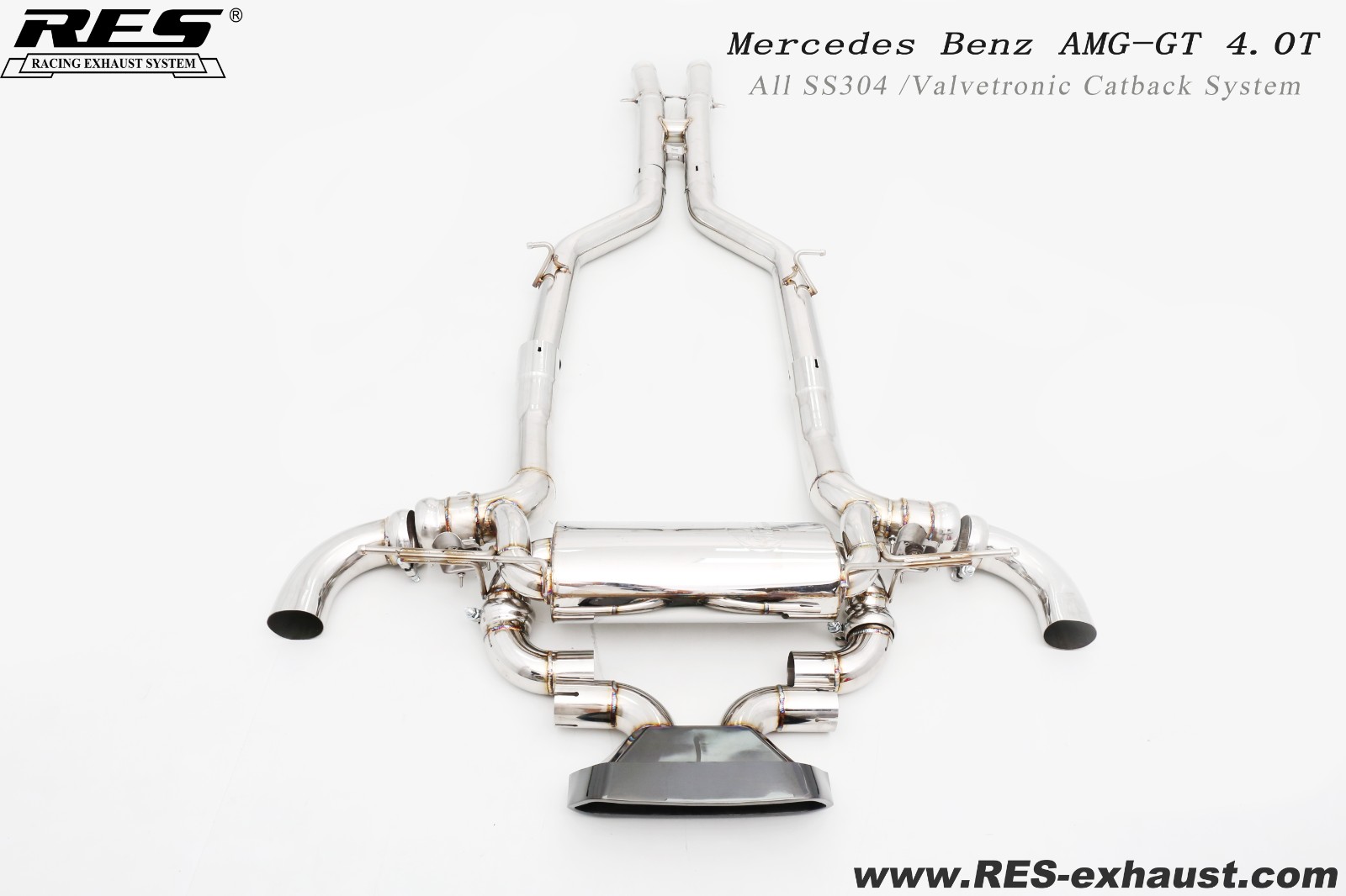 奔驰 AMG-GT（C190） 中尾段中出带阀门