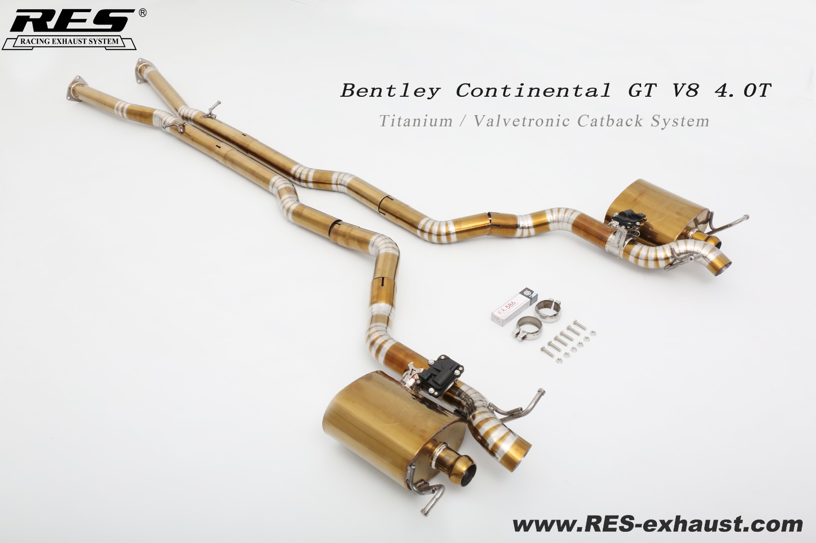宾利欧陆 GT V8 4.0T 钛合金中尾段阀门