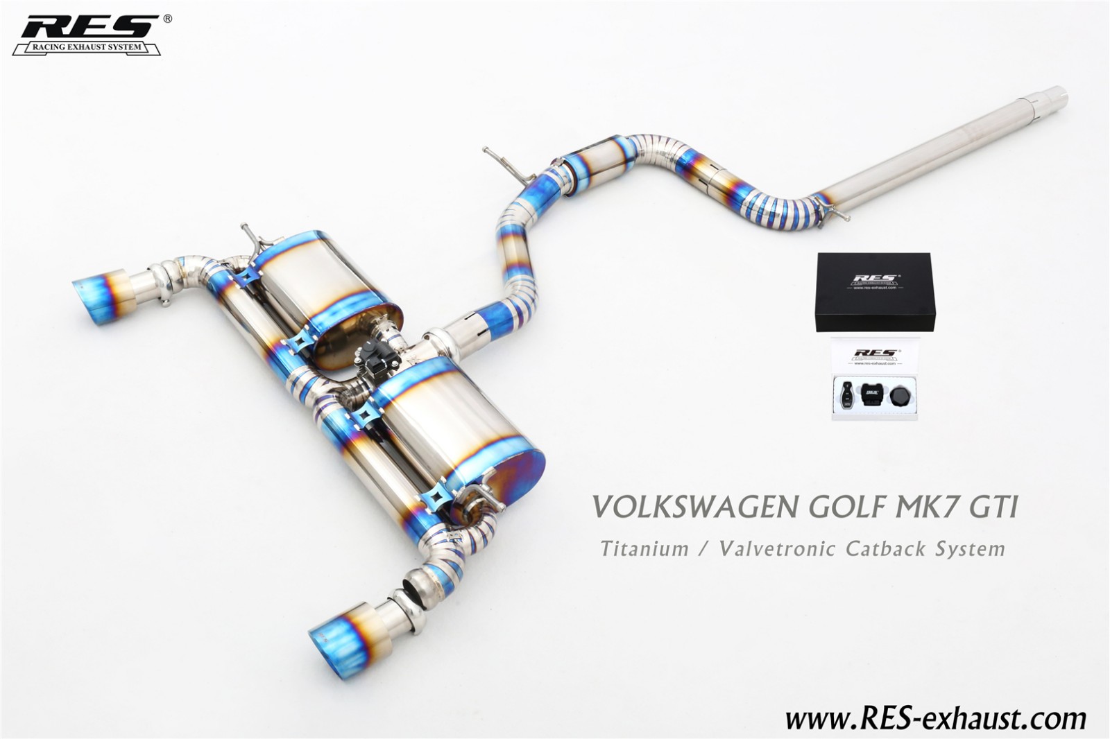 7代GTI 2.0T 中尾双边单出单阀门钛合金