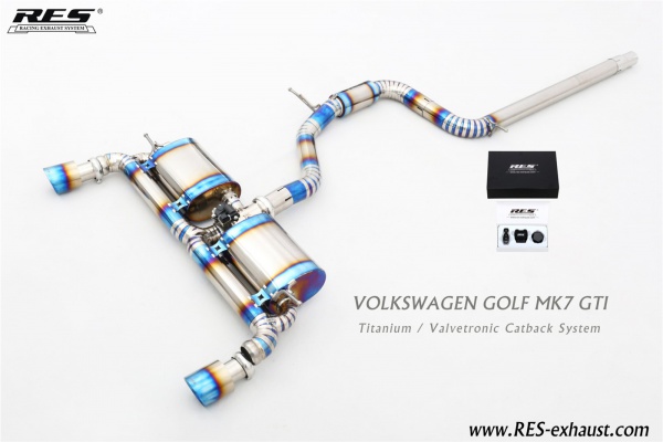 7代GTI 2.0T 中尾双边单出单阀门钛合金