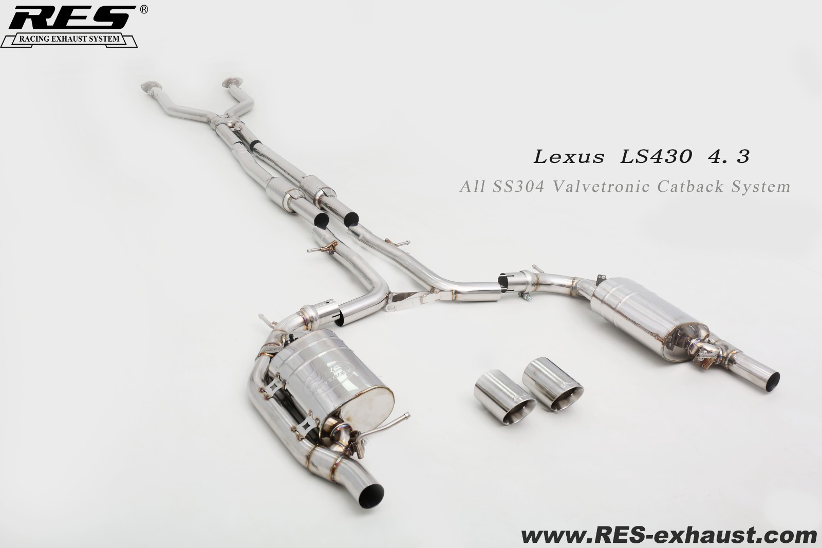 雷克萨斯LS430 2006 中尾段双边单出带阀门
