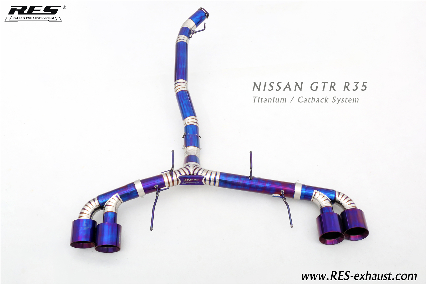尼桑GT-R R35 钛合金中尾段直通