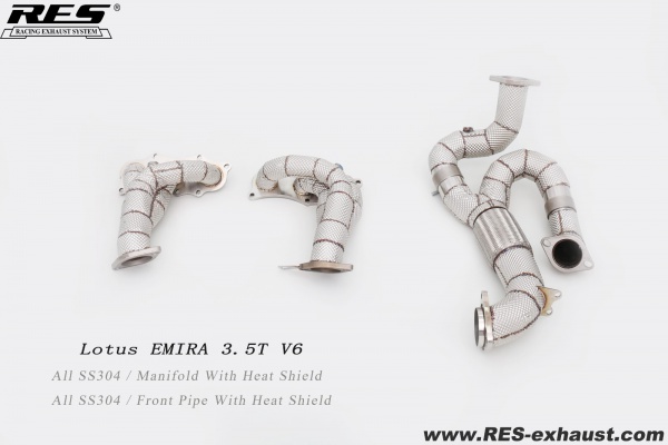 23款 路特斯 EMIRA 3.5T V6 头焦+Y管直通