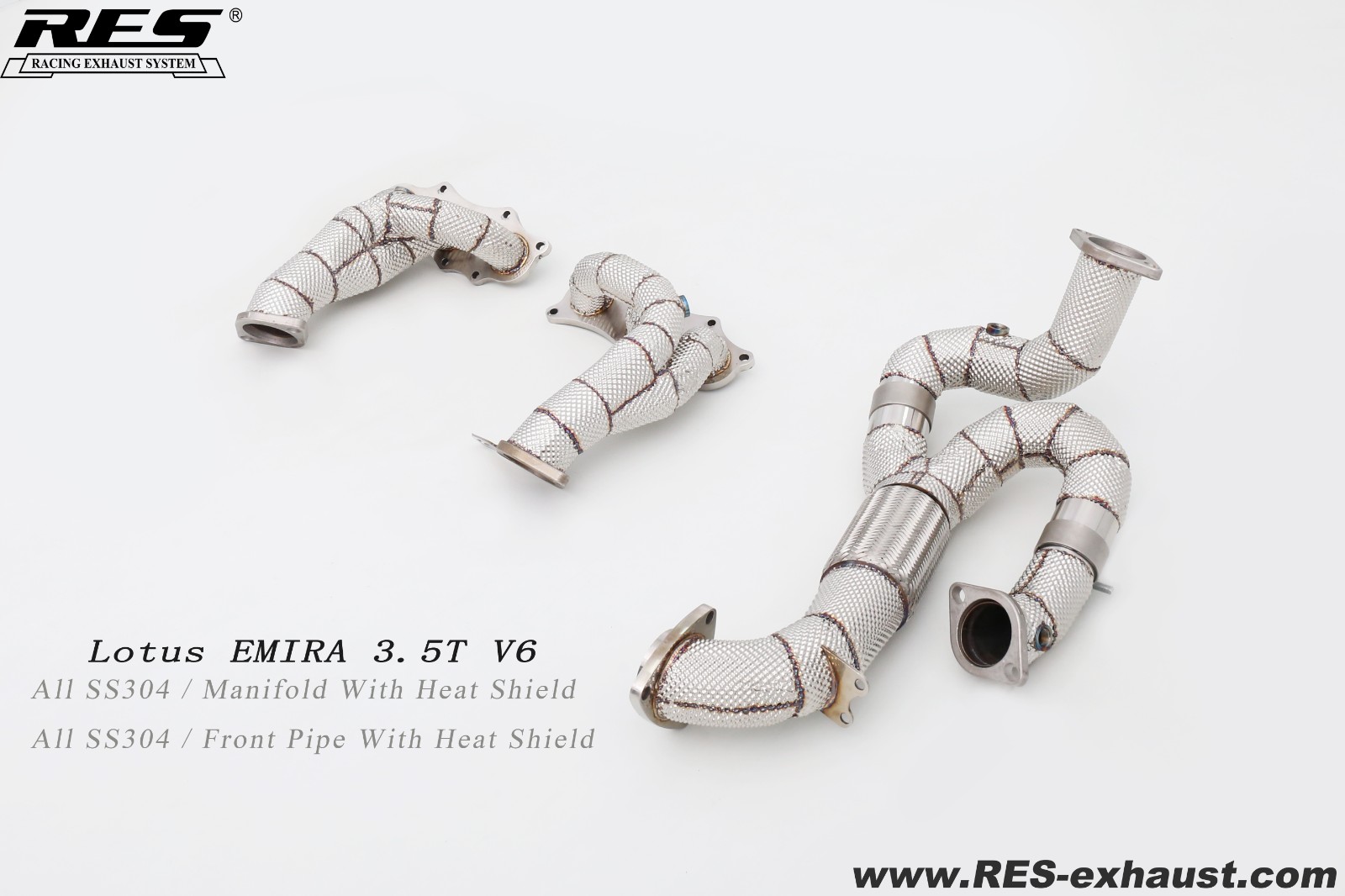 23款 路特斯 EMIRA 3.5T V6 头焦+Y管直通
