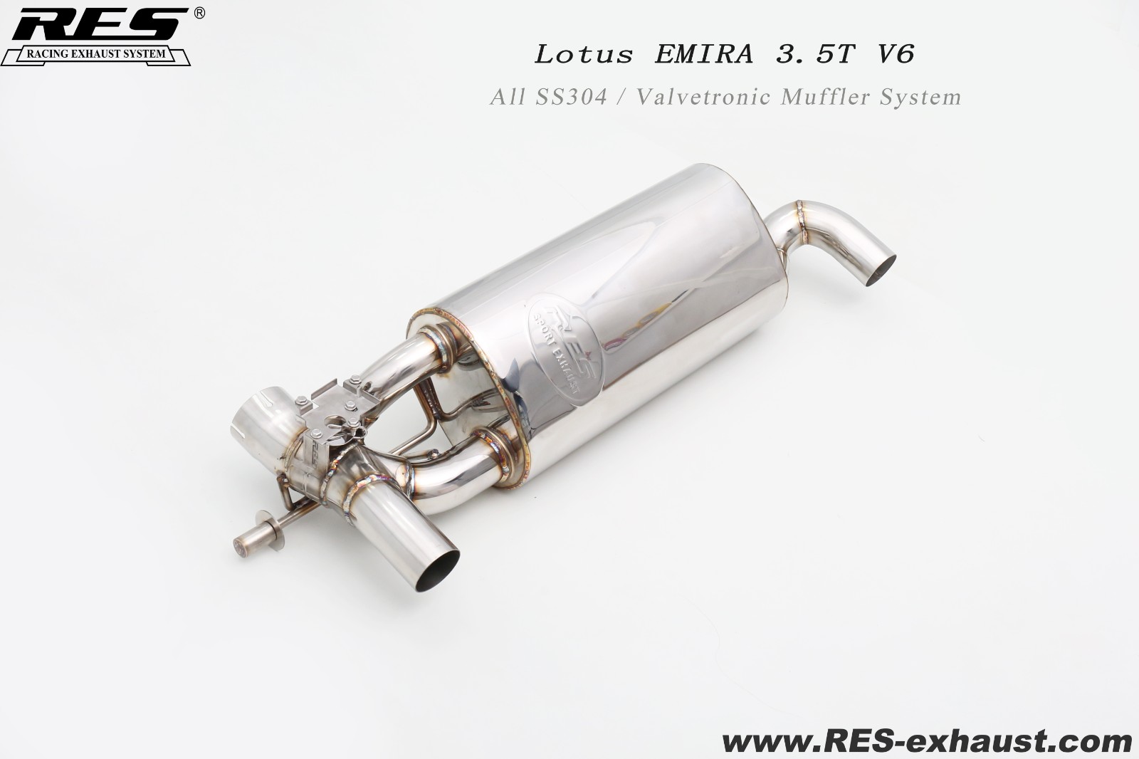 路特斯Emira 3.5T 尾段带阀门（原厂控制）