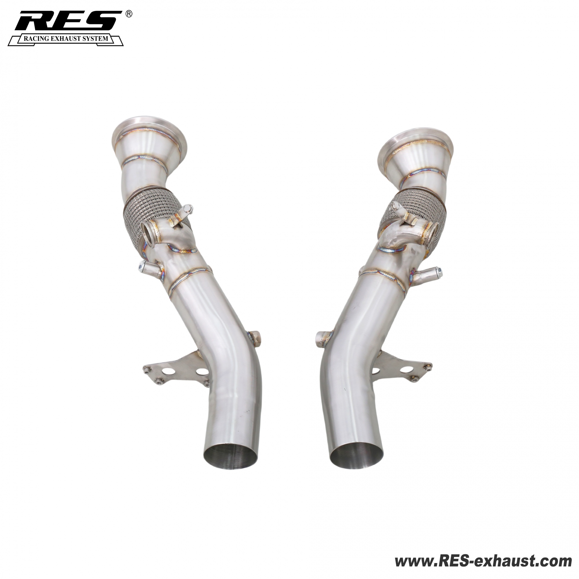 Ferrari 296GTB All SS304 / Decat （Catless） Downpipe + Valvetronic Muffler System